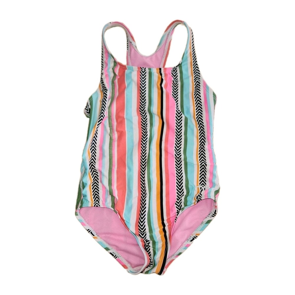 TYR  Sunset 1pc Swimsuit‎ Striped Girls Size 7/8